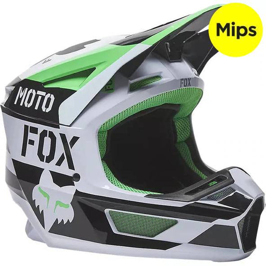 Casco Moto V2 Nobyl Blanco/Negro Fox | Casco Moto Fox casco fox racing motocross mtb