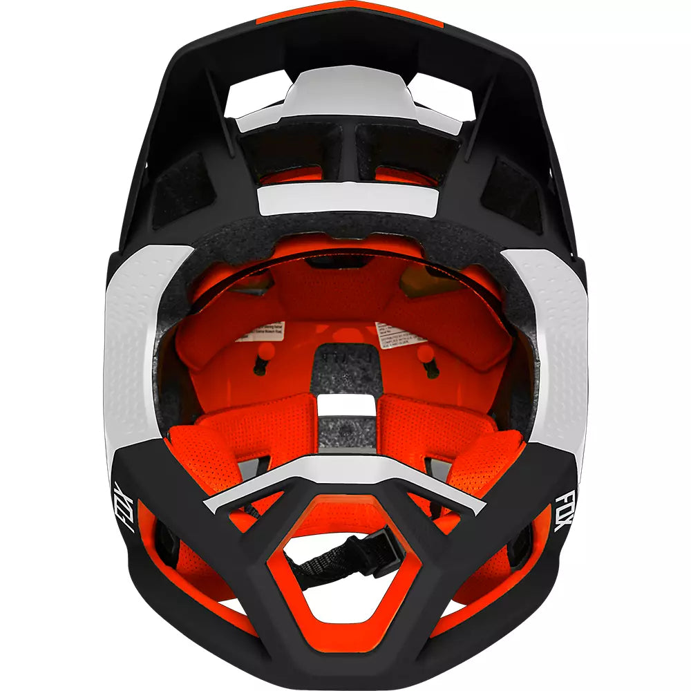 Casco Bicicleta Proframe Blocked Negro/Naranjo Fox | Casco MTB Fox casco fox racing motocross mtb