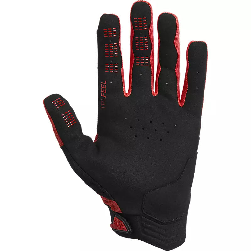 Guantes Bicicleta Defend Rojo Fox - imagen 2
