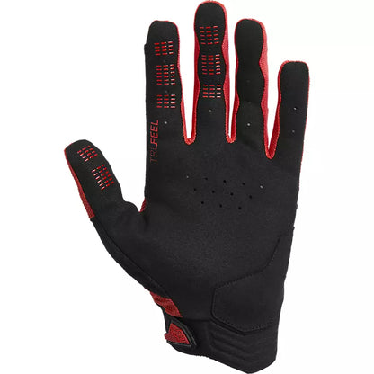 Guantes Bicicleta Defend Rojo Fox - imagen 2