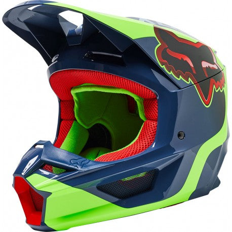 Casco Moto V1 Venz Ece Azul/Rojo/Verde Fox | Casco Moto Fox casco fox racing motocross mtb