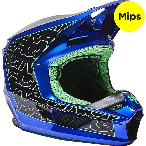 Casco Moto V1 Peril Azul Fox | Casco Moto Fox casco fox racing motocross mtb