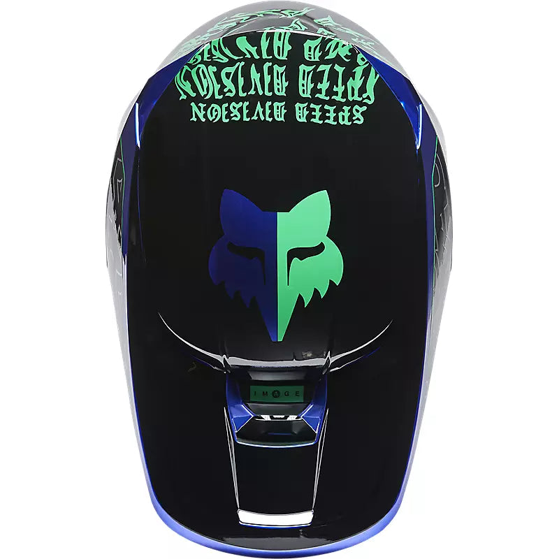 Casco Moto V1 Peril Azul Fox | Casco Moto Fox casco fox racing motocross mtb