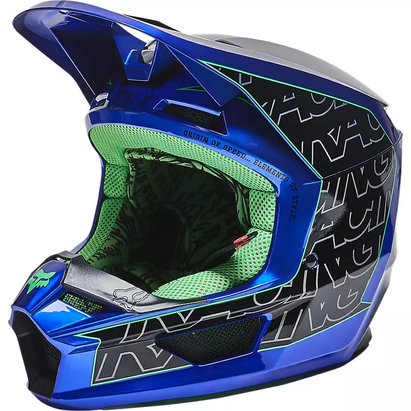 Casco Moto V1 Peril Azul Fox | Casco Moto Fox casco fox racing motocross mtb