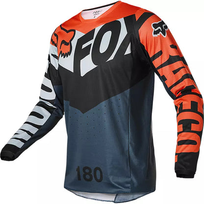 Polera Moto 180 TRICE Gris/Naranjo Fox polera moto fox motocross
