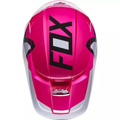 Casco Moto Niño V1 Lux Rosado Fox | Casco Moto Fox casco fox racing motocross mtb