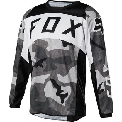 Polera Moto Niño 180 BKNR Camo Negro Fox polera moto fox motocross