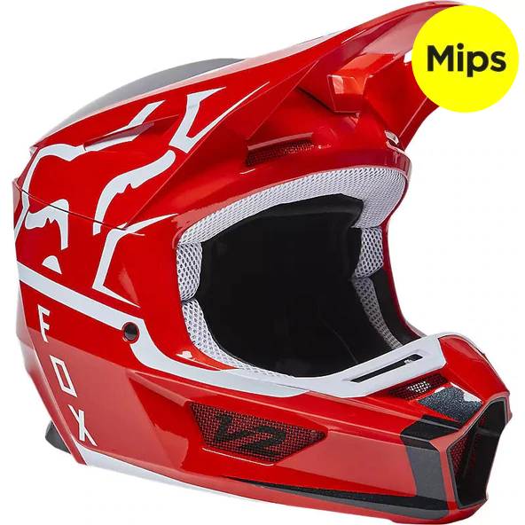 Casco Moto V2 Merz Rojo Fox | Casco Moto Fox casco fox racing motocross mtb