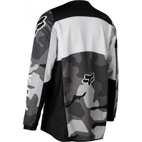 Polera Moto Niño 180 BKNR Camo Negro Fox polera moto fox motocross