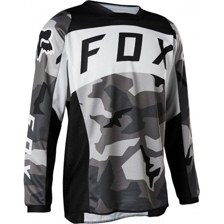 Polera Moto Niño 180 BKNR Camo Negro Fox polera moto fox motocross