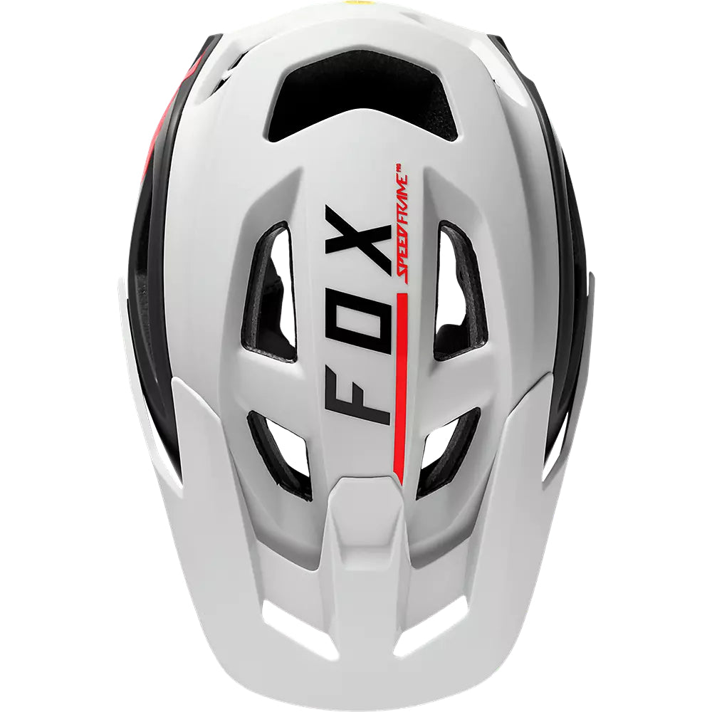 Casco Bicicleta Speedframe Pro Blocked Blanco/Negro Fox | Casco MTB Fox casco fox racing motocross mtb