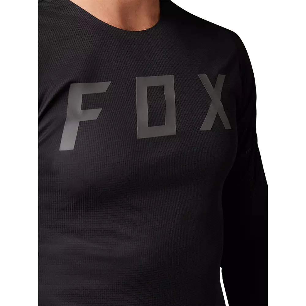 Polera Bicicleta Flexair Pro Manga Larga Negro Fox polera bicicleta fox mtb