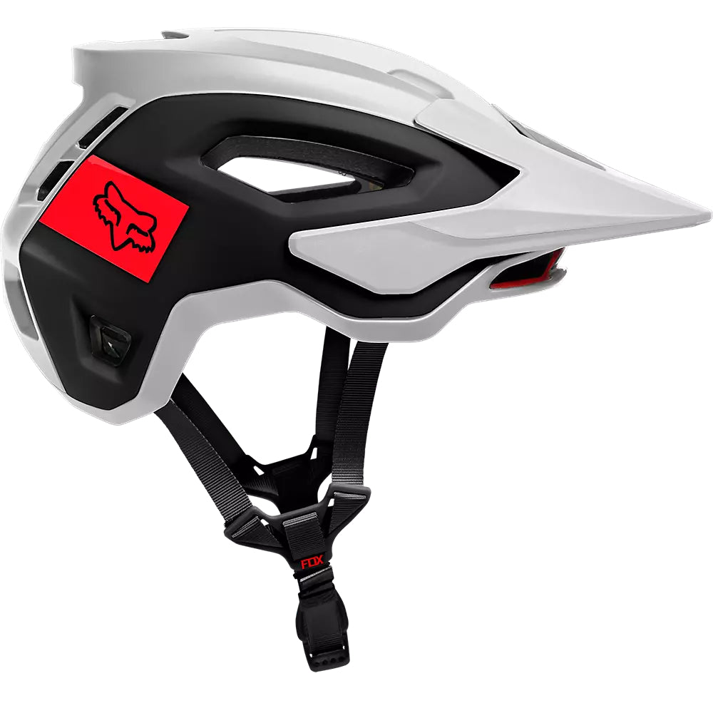Casco Bicicleta Speedframe Pro Blocked Blanco/Negro Fox | Casco MTB Fox casco fox racing motocross mtb