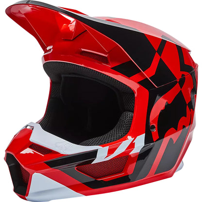 Casco Moto Niño V1 Lux Rojo Fox | Casco Moto Fox casco fox racing motocross mtb