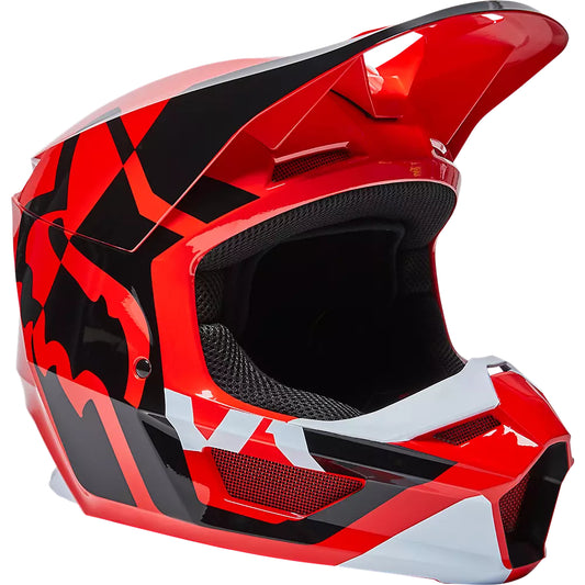 Casco Moto Niño V1 Lux Rojo Fox | Casco Moto Fox casco fox racing motocross mtb