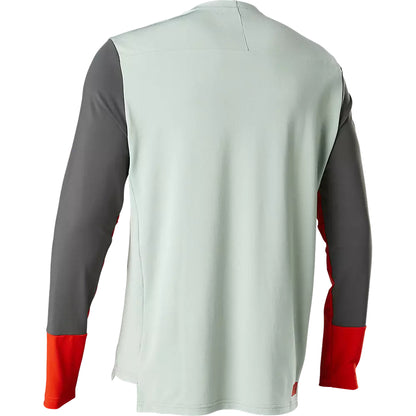 Polera Bicicleta Defend Pro Manga Larga Gris Fox