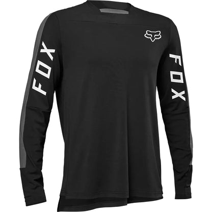Polera Bicicleta Defend Pro Manga Larga Negro Fox polera bicicleta fox mtb