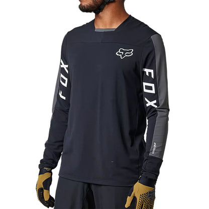 Polera Bicicleta Defend Pro Manga Larga Negro Fox polera bicicleta fox mtb