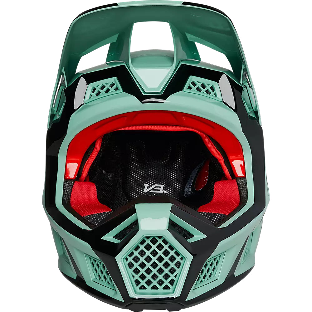 Casco Moto V3 RS DVIDE Verde Agua Fox | Casco Moto Fox casco fox racing motocross mtb
