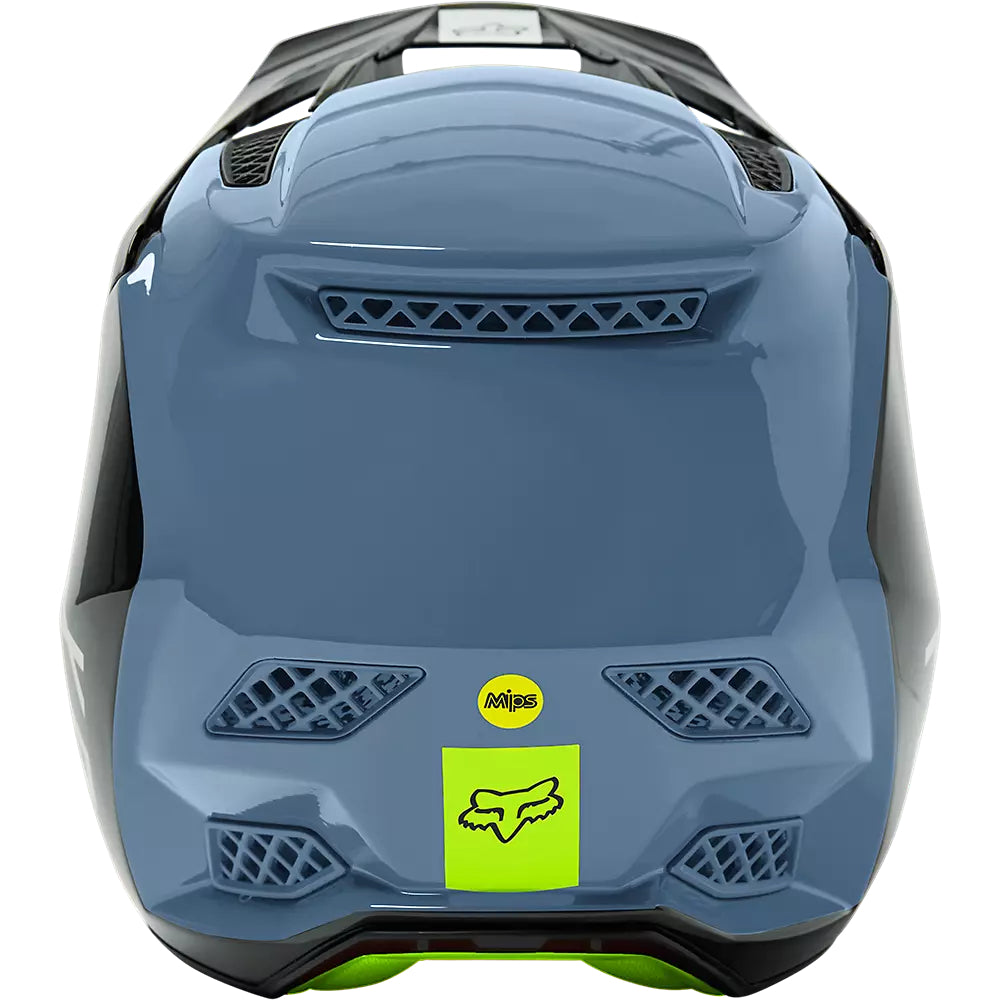 Casco Bicicleta Rampage Pro Carbon Mips™ Fuel Azul/Amarillo Fox | Casco MTB Fox casco fox racing motocross mtb
