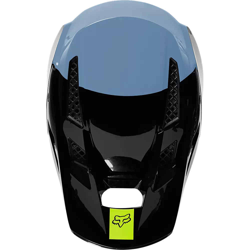 Casco Bicicleta Rampage Pro Carbon Mips™ Fuel Azul/Amarillo Fox | Casco MTB Fox casco fox racing motocross mtb