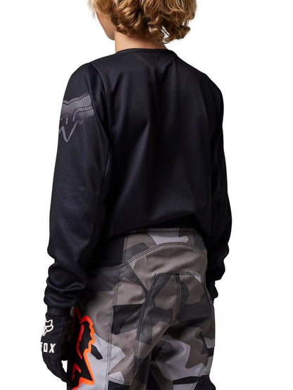 Polera Moto Infantil Blackout Negro Fox polera moto fox motocross