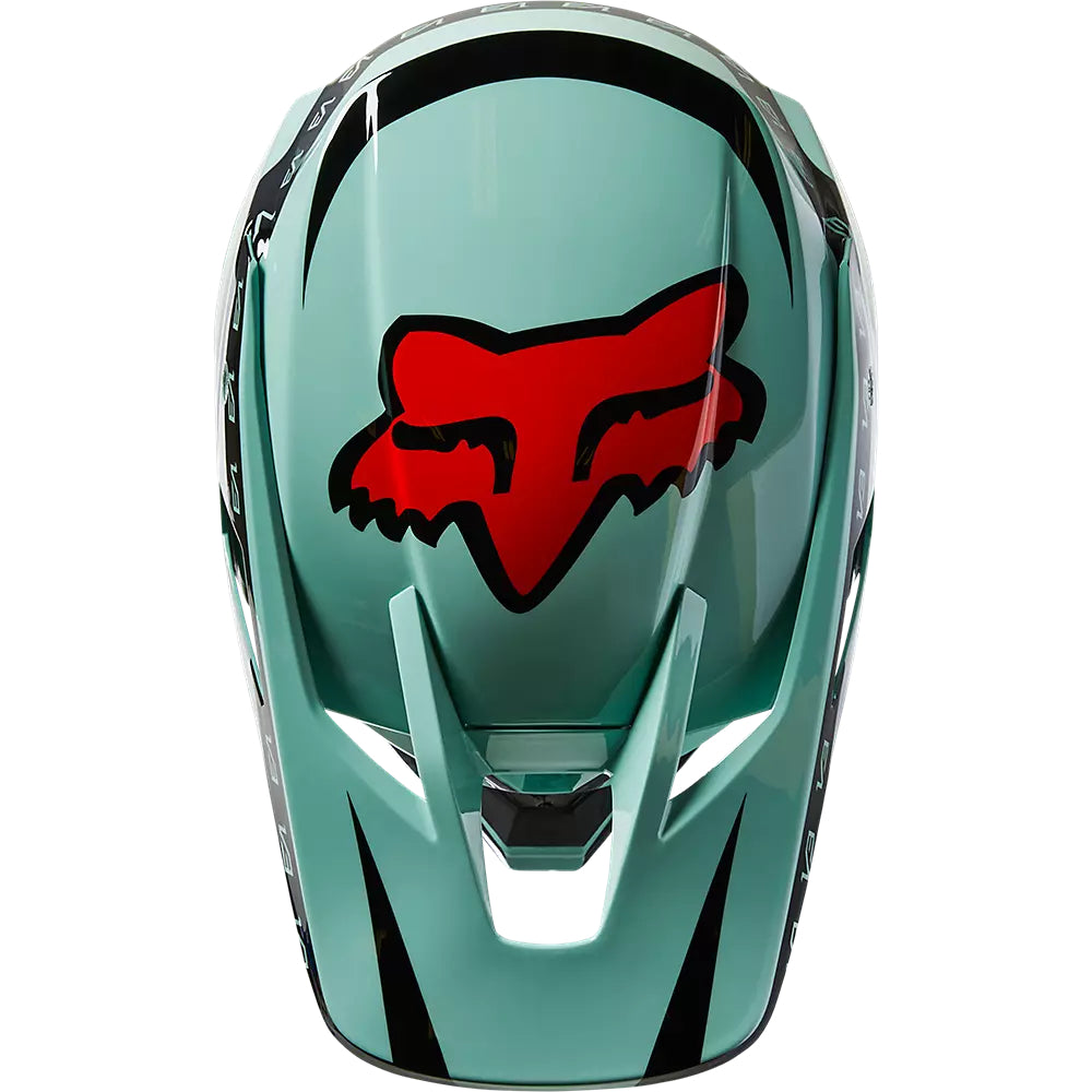 Casco Moto V3 RS DVIDE Verde Agua Fox | Casco Moto Fox casco fox racing motocross mtb