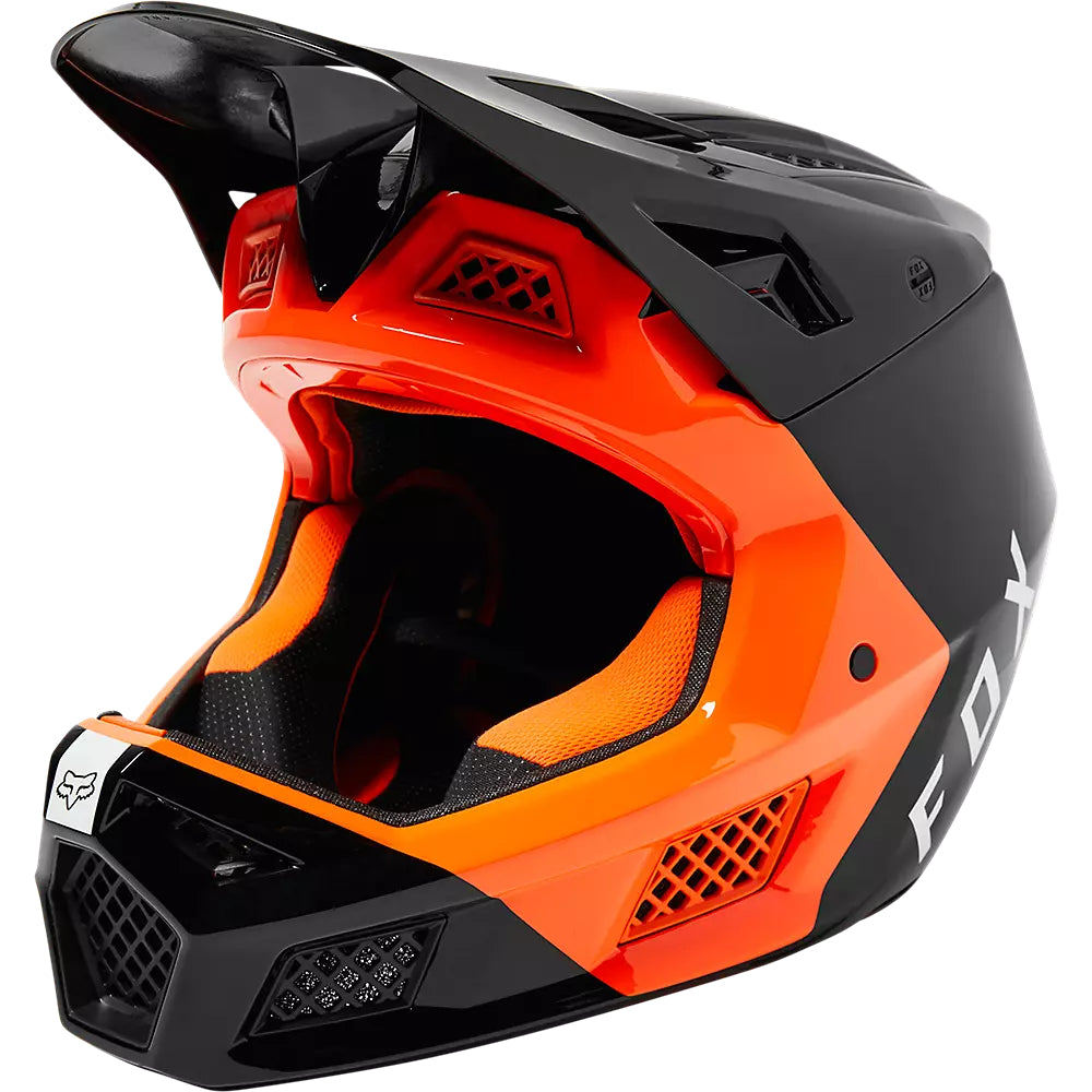 Casco Bicicleta Rampage Pro Carbon Mips™ Fuel Negro/Naranjo Fox | Casco MTB Fox casco fox racing motocross mtb