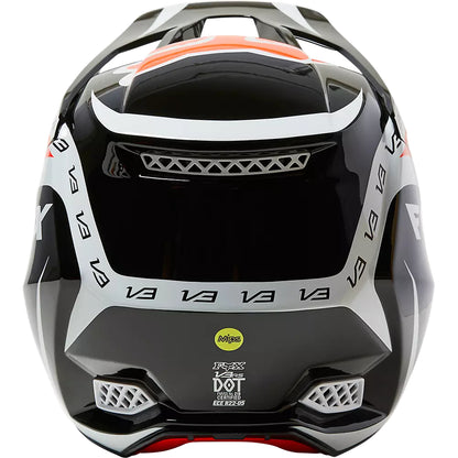 Casco Moto V3 RS DVIDE Negro/Naranjo Fox | Casco Moto Fox casco fox racing motocross mtb