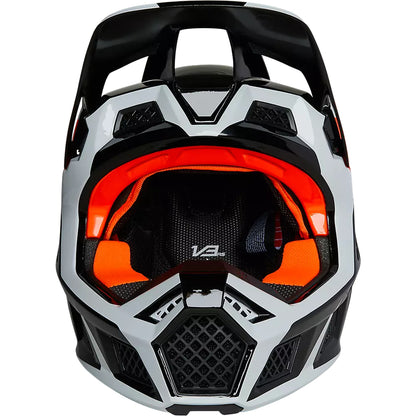 Casco Moto V3 RS DVIDE Negro/Naranjo Fox | Casco Moto Fox casco fox racing motocross mtb