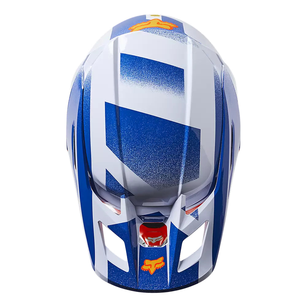 Casco Moto V2 RKANE Naranjo/Azul/Blanco Fox | Casco Moto Fox casco fox racing motocross mtb