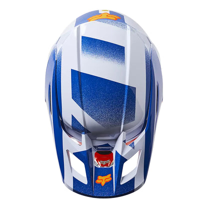 Casco Moto V2 RKANE Naranjo/Azul/Blanco Fox | Casco Moto Fox casco fox racing motocross mtb