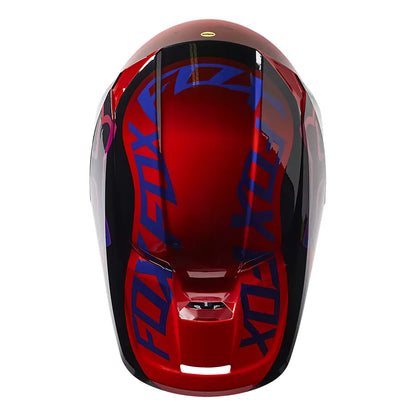 Casco Moto Niño V1 Venz Rojo/Morado Fox | Casco Moto Fox casco fox racing motocross mtb
