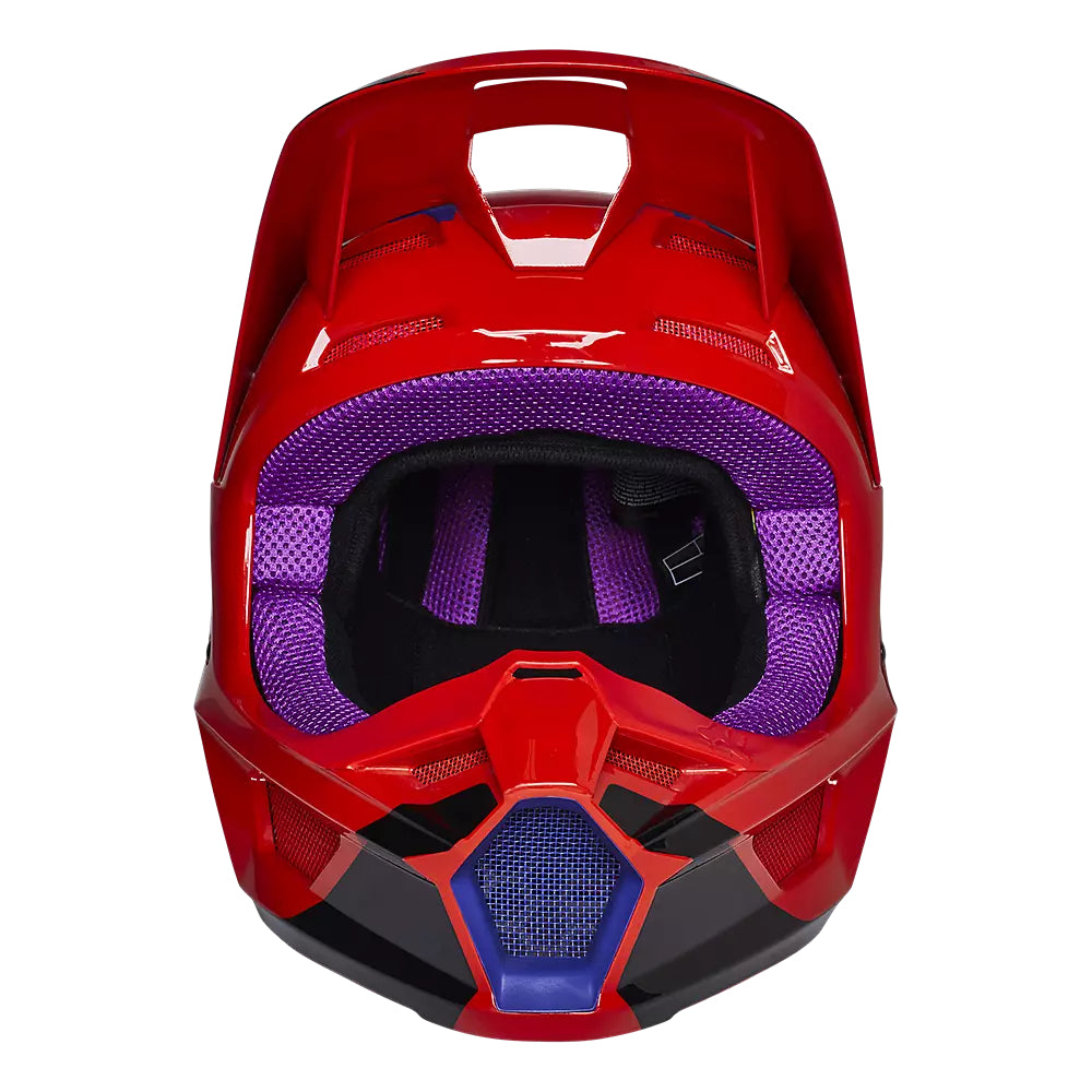 Casco Moto Niño V1 Venz Rojo/Morado Fox | Casco Moto Fox casco fox racing motocross mtb