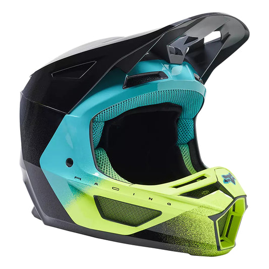 Casco Moto V2 RKANE Gris/Amarillo Fox | Casco Moto Fox casco fox racing motocross mtb