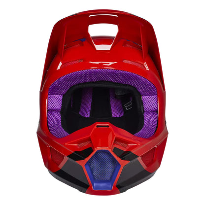 Casco Moto V1 Venz Rojo/Morado Fox | Casco Moto Fox casco fox racing motocross mtb