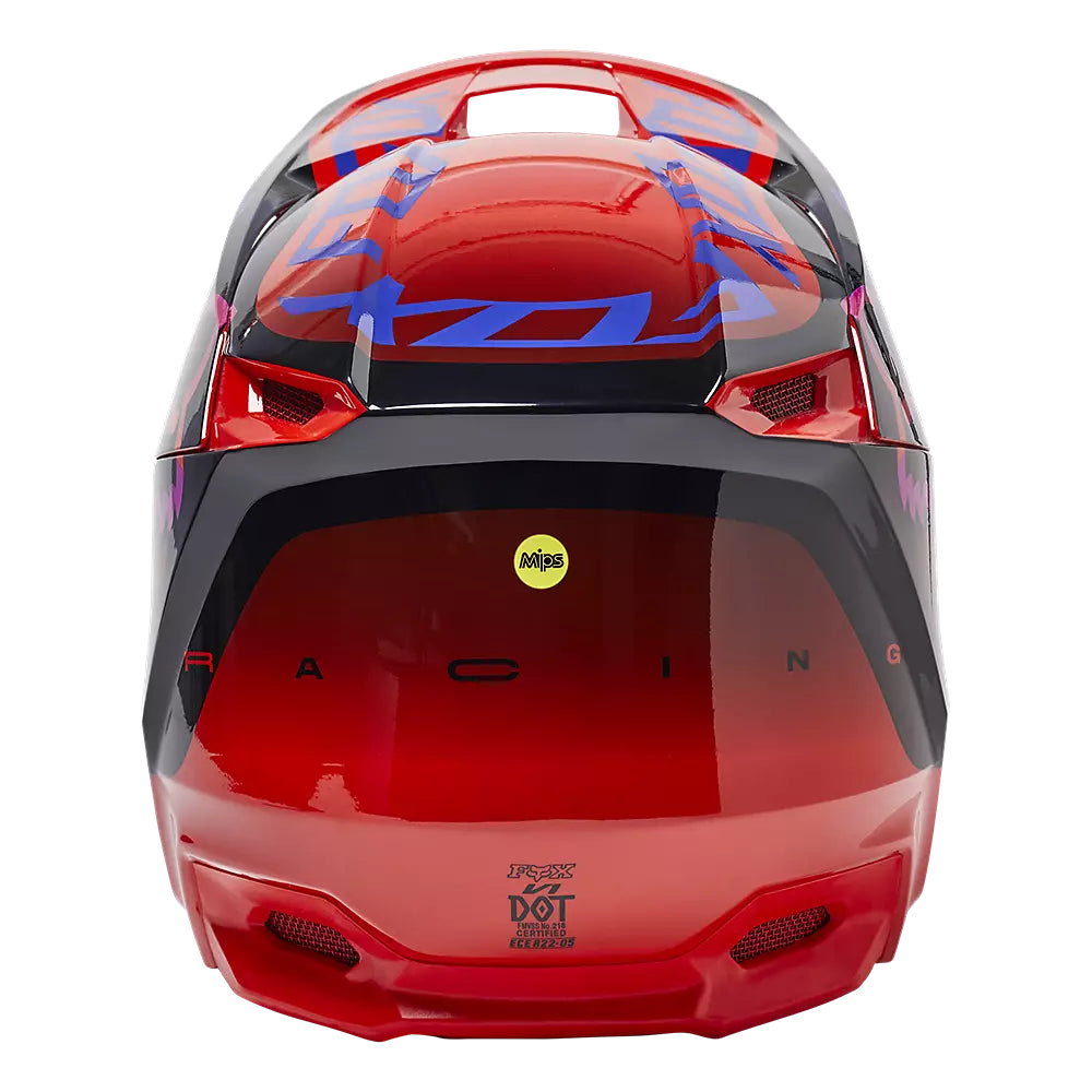 Casco Moto V1 Venz Rojo/Morado Fox | Casco Moto Fox casco fox racing motocross mtb