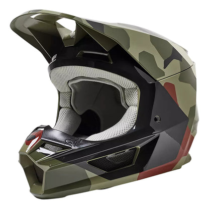 Casco Moto V1 BNKR Camo Verde Fox | Casco Moto Fox casco fox racing motocross mtb