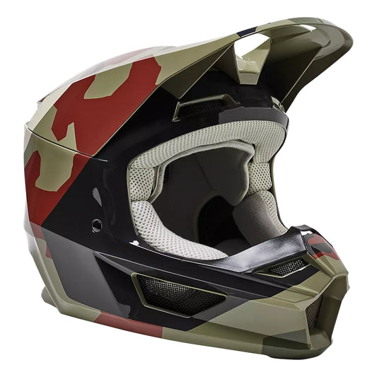 Casco Moto V1 BNKR Camo Verde Fox | Casco Moto Fox casco fox racing motocross mtb