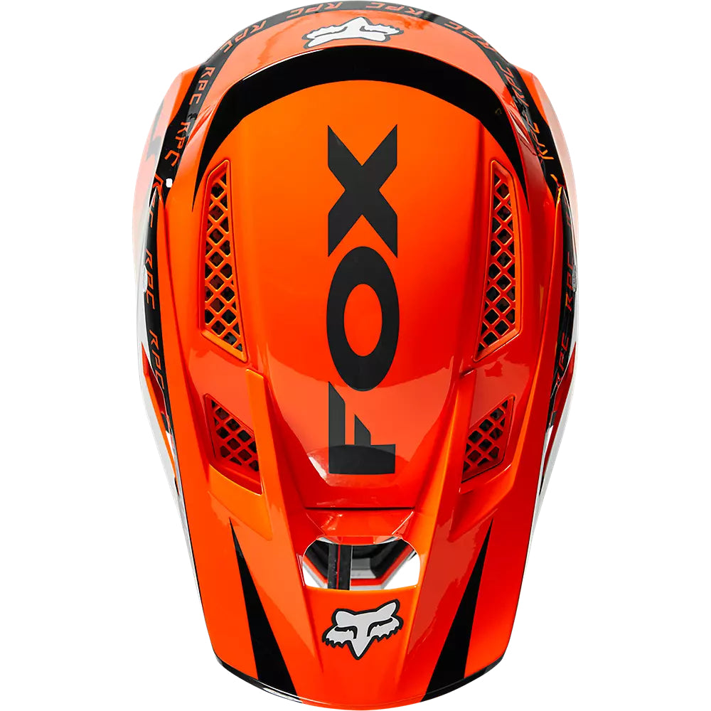Casco Bicicleta Rampage Pro Carbon Mips™ Dvide Naranjo Fox | Casco MTB Fox casco fox racing motocross mtb