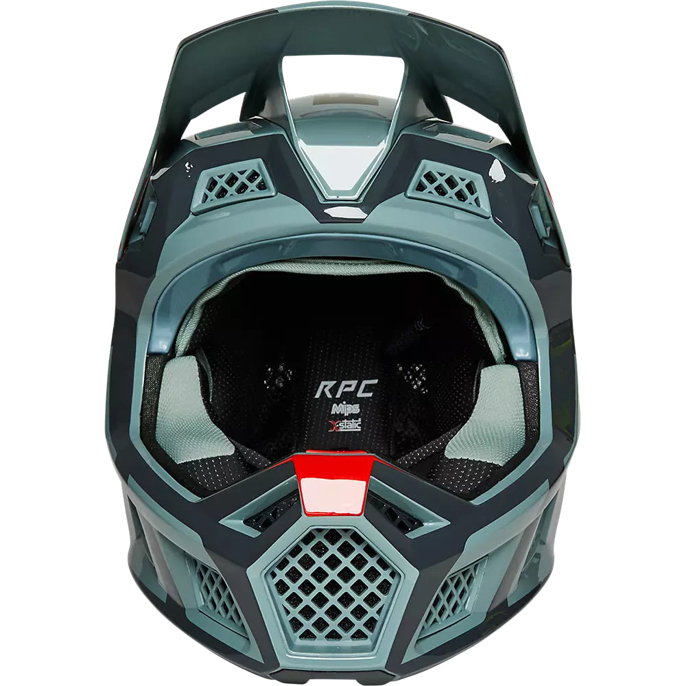 Casco Bicicleta Rampage Pro Carbon Mips™ Dvide Verde Fox | Casco MTB Fox casco fox racing motocross mtb