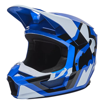 Casco Moto Niño V1 Lux Azul Fox | Casco Moto Fox casco fox racing motocross mtb