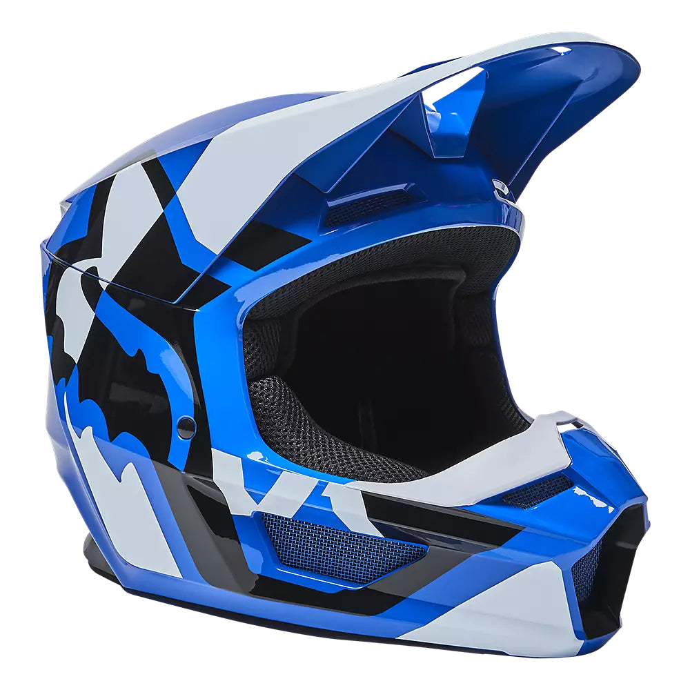 Casco Moto Niño V1 Lux Azul Fox | Casco Moto Fox casco fox racing motocross mtb