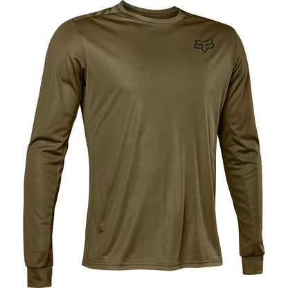 Polera Bicicleta Ranger Font Manga Larga Verde Fox polera bicicleta fox mtb