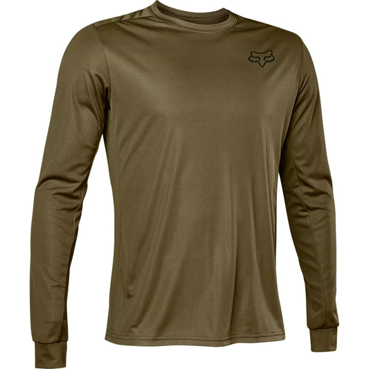 Polera Bicicleta Ranger Font Manga Larga Verde Fox