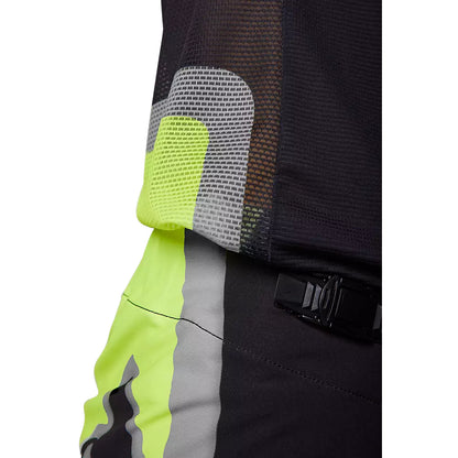 Polera Moto Flexair Efekt Negro/Amarillo/Gris Fox polera moto fox motocross