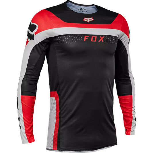 Polera Moto Flexair Efekt Negro/Rojo/Blanco Fox polera moto fox motocross
