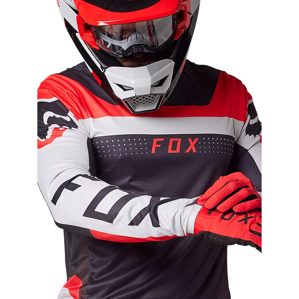 Polera Moto Flexair Efekt Negro/Rojo/Blanco Fox