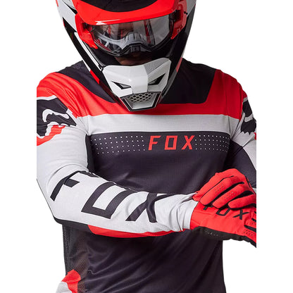 Polera Moto Flexair Efekt Negro/Rojo/Blanco Fox