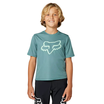 Polera Bicicleta Niño Ranger Celeste Fox polera bicicleta fox mtb